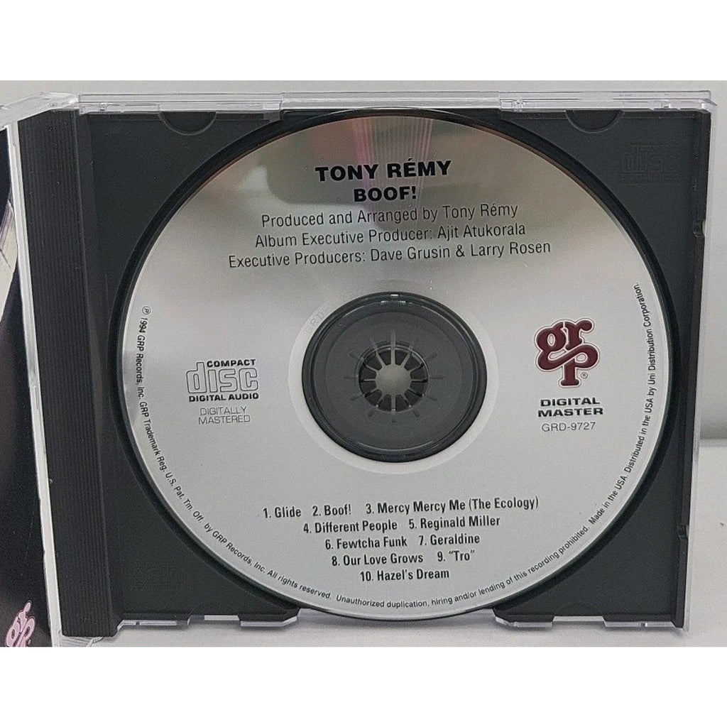 Boof! by Tony Remy (CD, Apr-1994, GRP (USA))