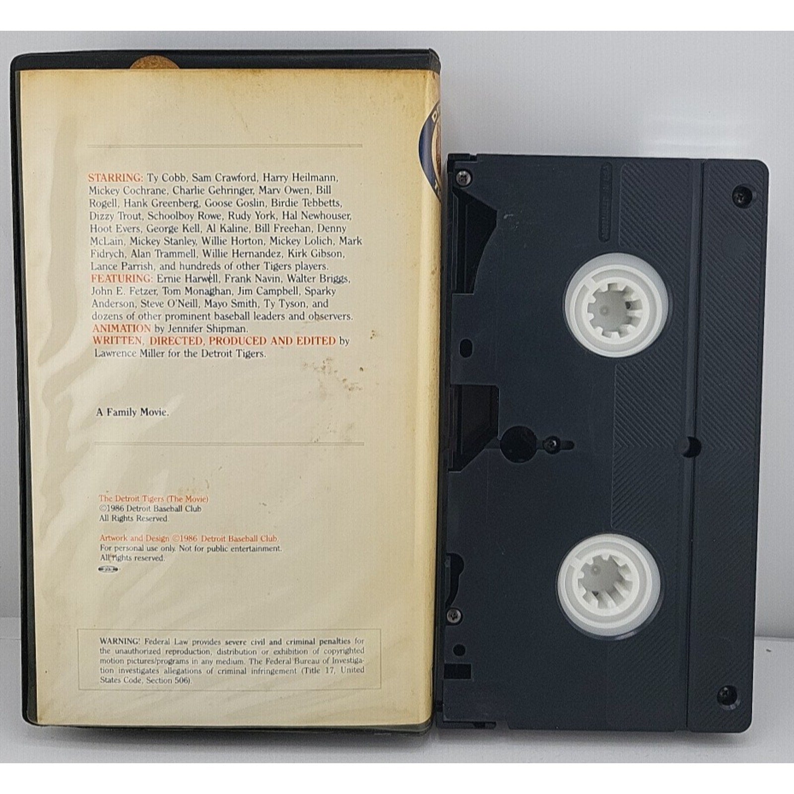 The Detroit Tigers The Movie VHS