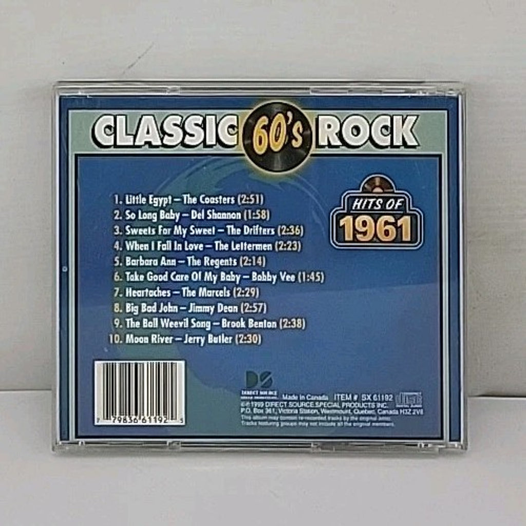Hits of 1961 by Various (CD, 2000)