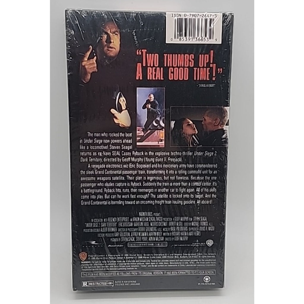 Under Siege 2 - Dark Territory (VHS) *Sealed*
