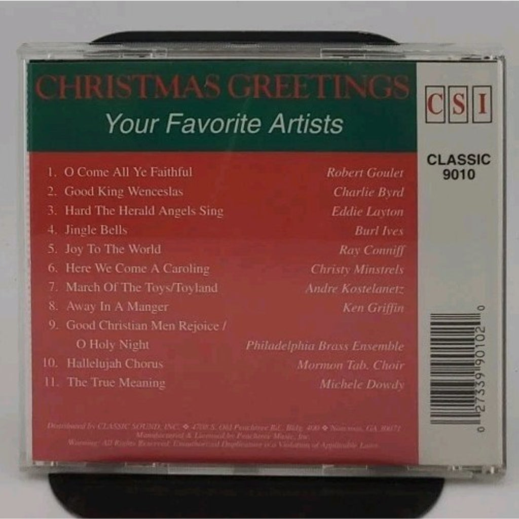Christmas Greetings CD - Your Favorite Artists