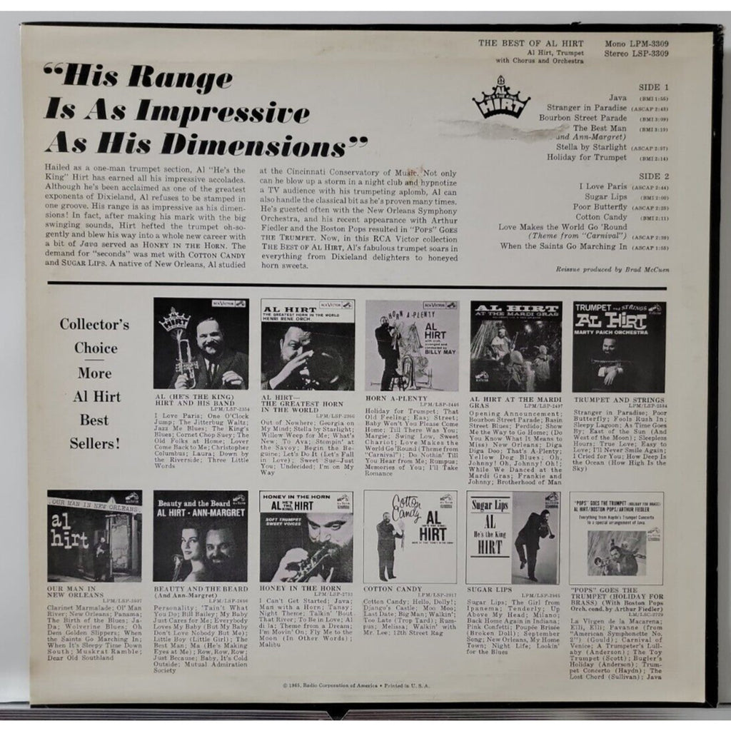 Al Hirt – The Best Of Al Hirt (Record)