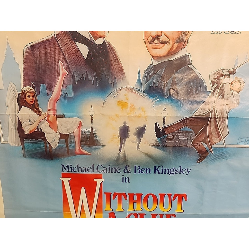 Without A Clue - Original Movie Poster - 27x41 - 1989 Michael Caine Ben Kingsley