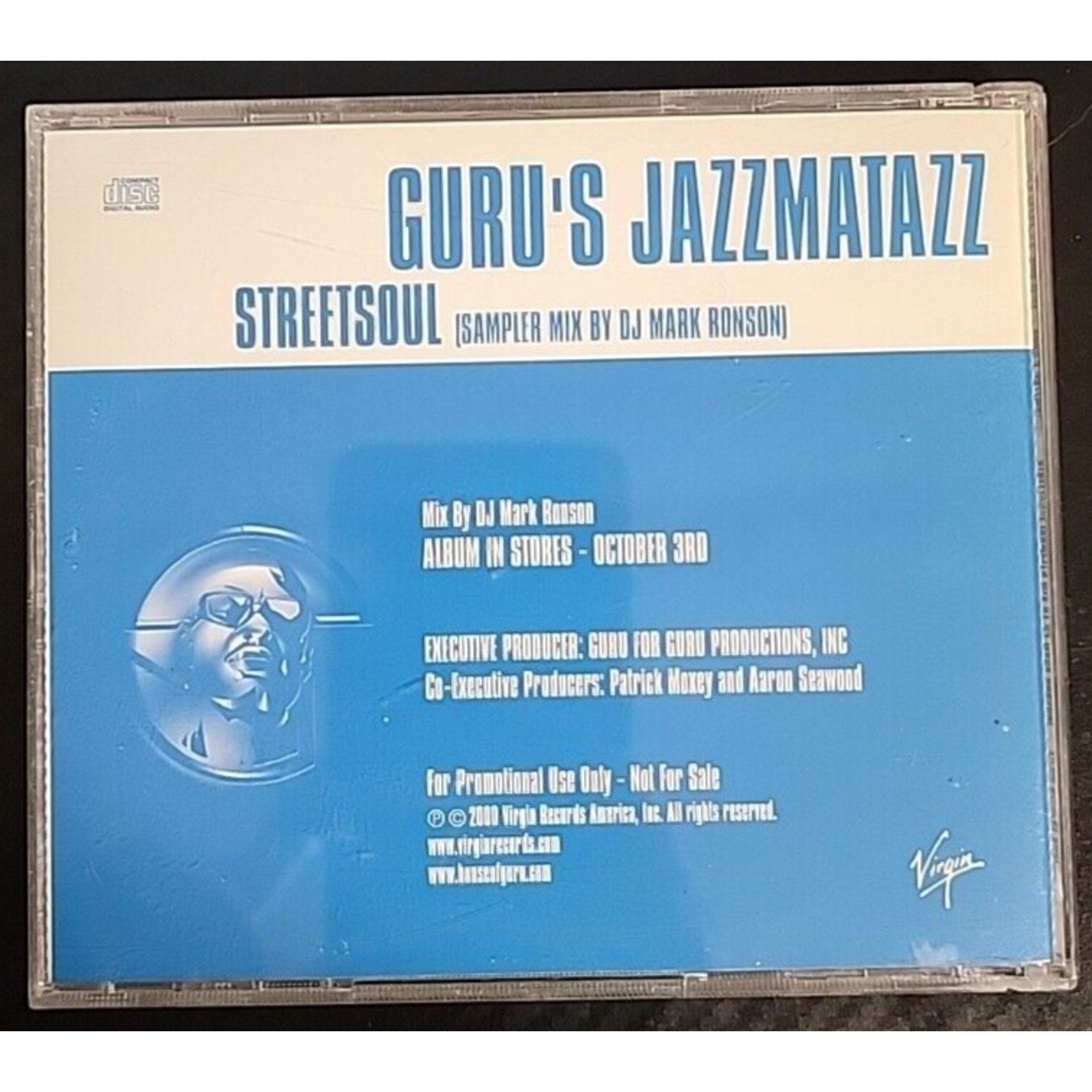 Guru's Jazzmatazz Streetsoul CD