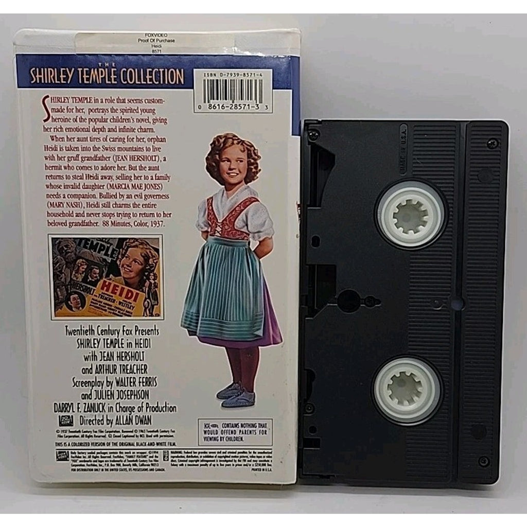 Heidi (VHS, 1998, Colorized)