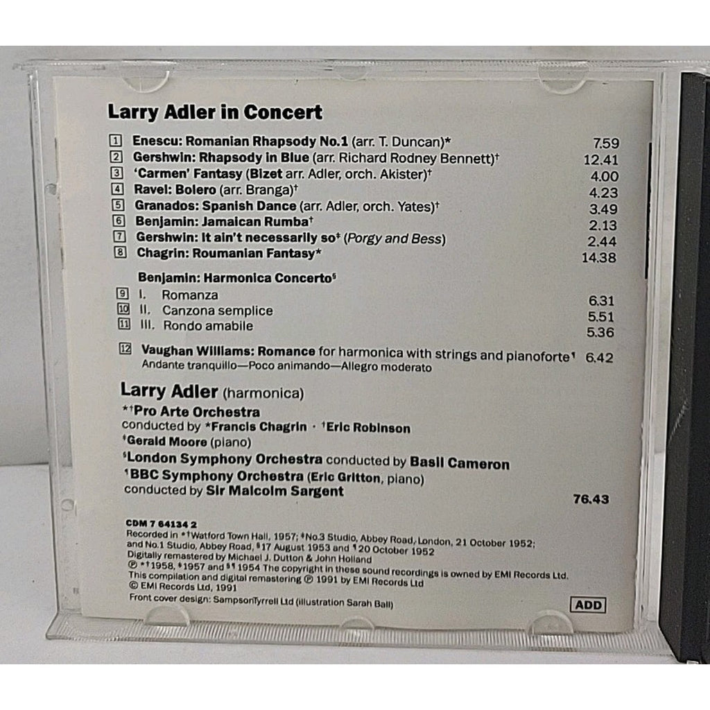 Larry Adler in Concert by Larry Adler in Concert (CD, 2007)