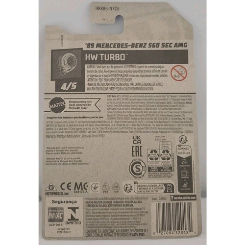 2023 Hot Wheels 89 Mercedes-Benz 560 SEC AMG