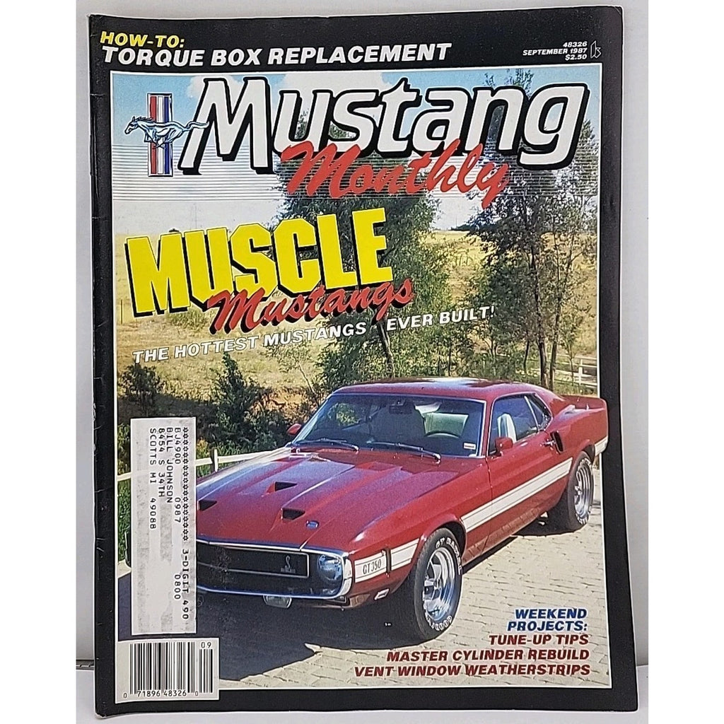 Mustang Monthly Magazine September 1987 Volume 10 Number 7