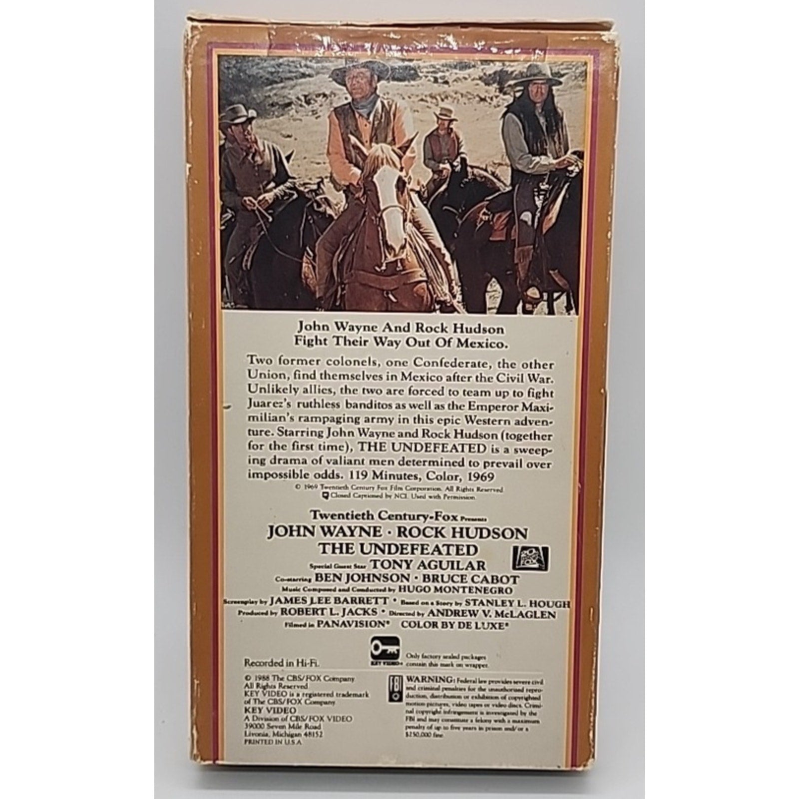 Undefeated (VHS, 1988)