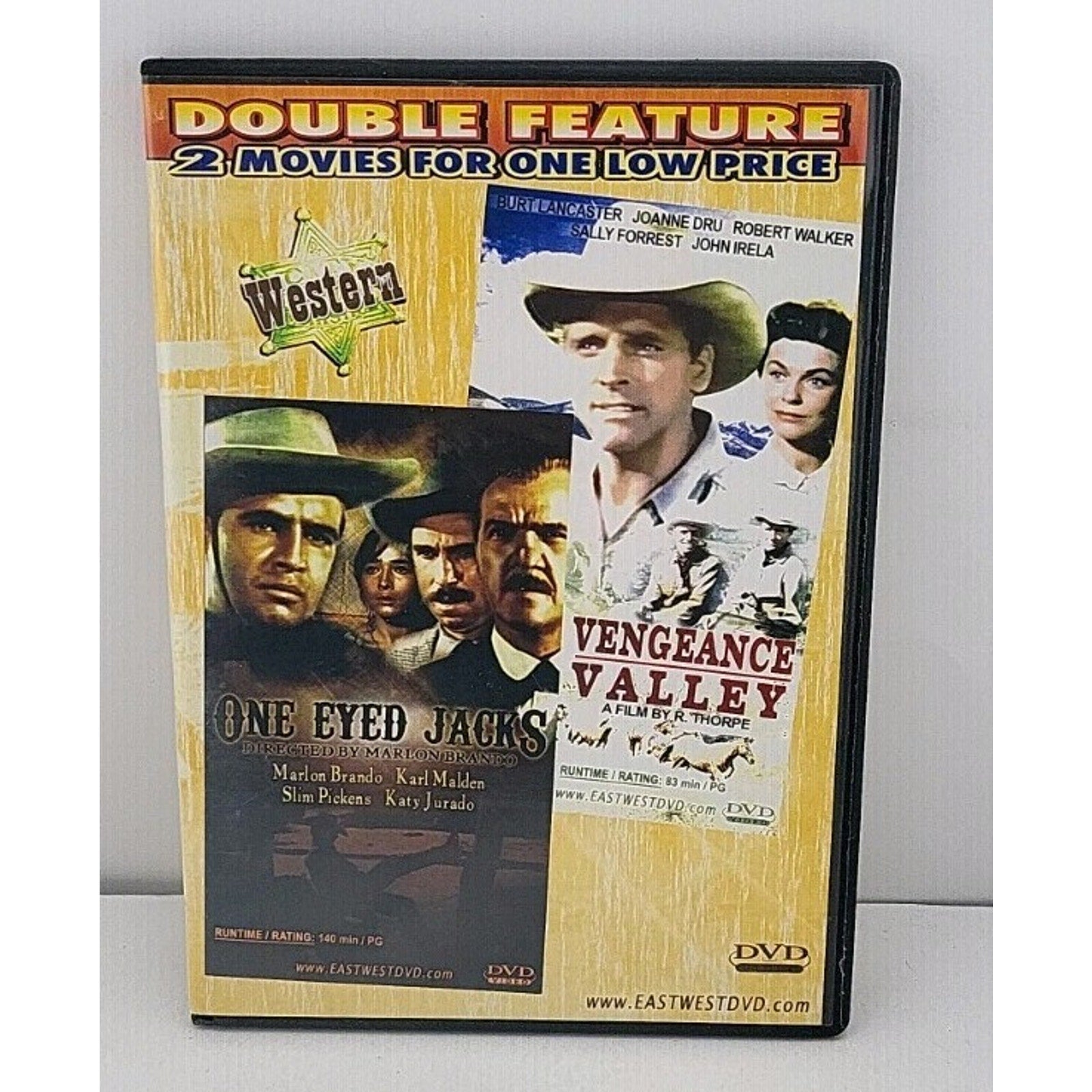 One Eyed Jacks & Vengeance Valley Westerns DVD