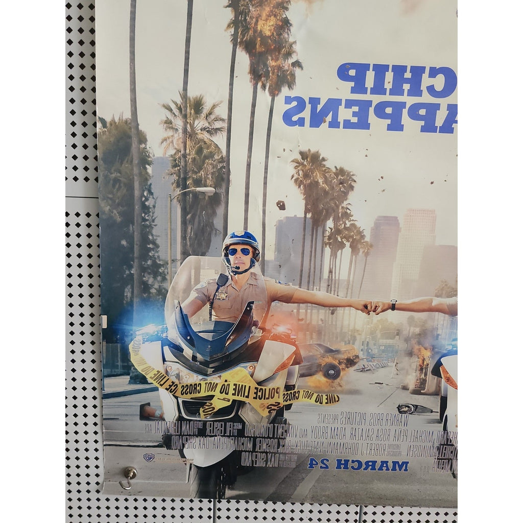 Chips Chip Happens Movie Promo Poster 27x40 2017 Dax Shepard