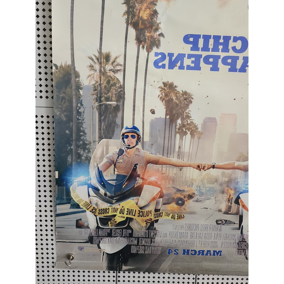 Chips Chip Happens Movie Promo Poster 27x40 2017 Dax Shepard