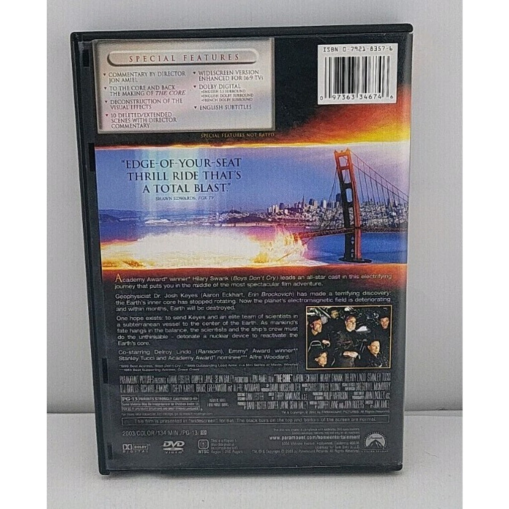The Core (DVD, 2003, Widescreen)