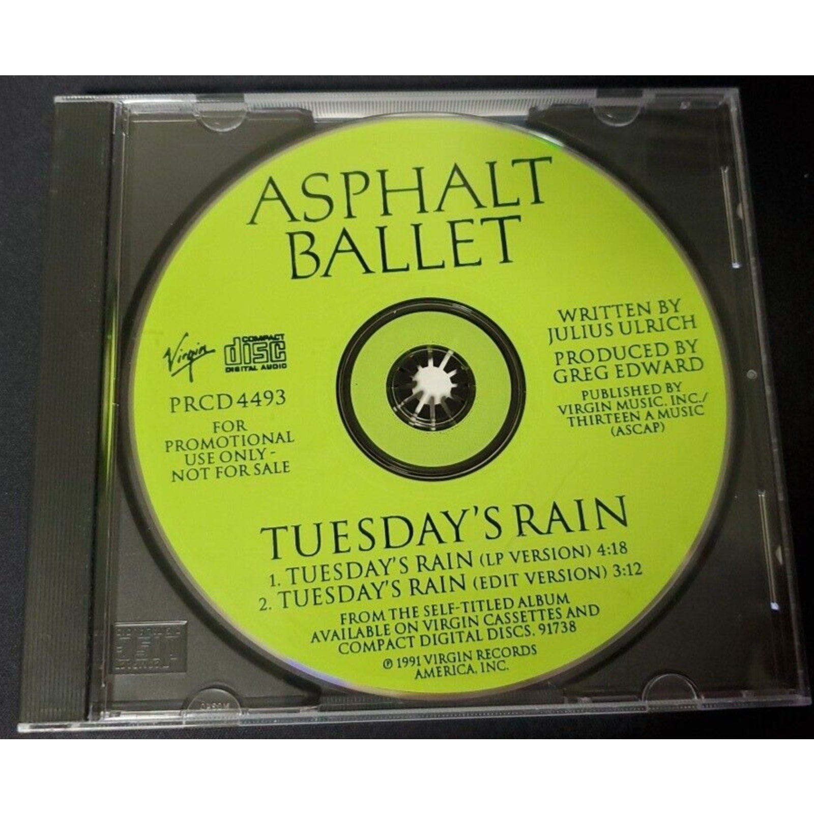 Asphalt Ballet Tuesday's Rain (CD)