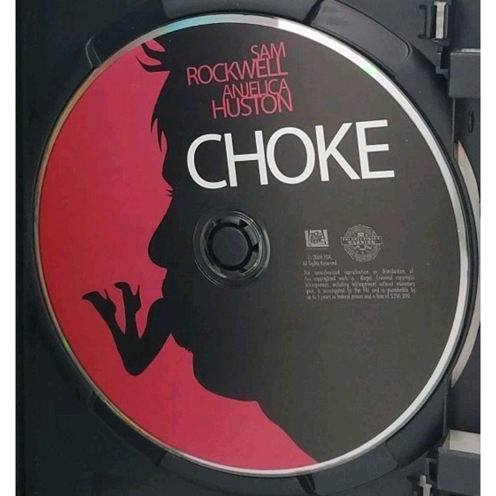 Choke DVD 2008 20th Century Fox Sam Rockwell Anjelica Huston Kelly MacDonald