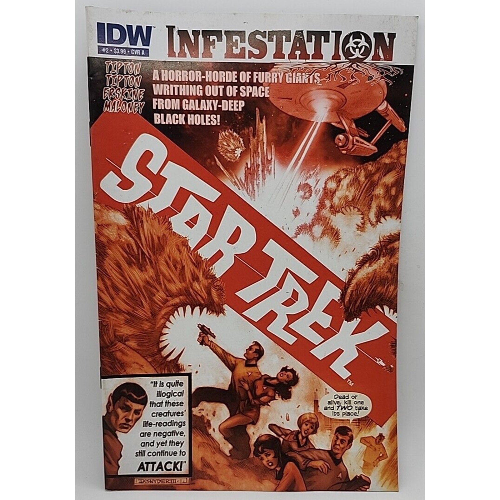 Star Trek Infestation IDW No. #2 Cover A Comic Book