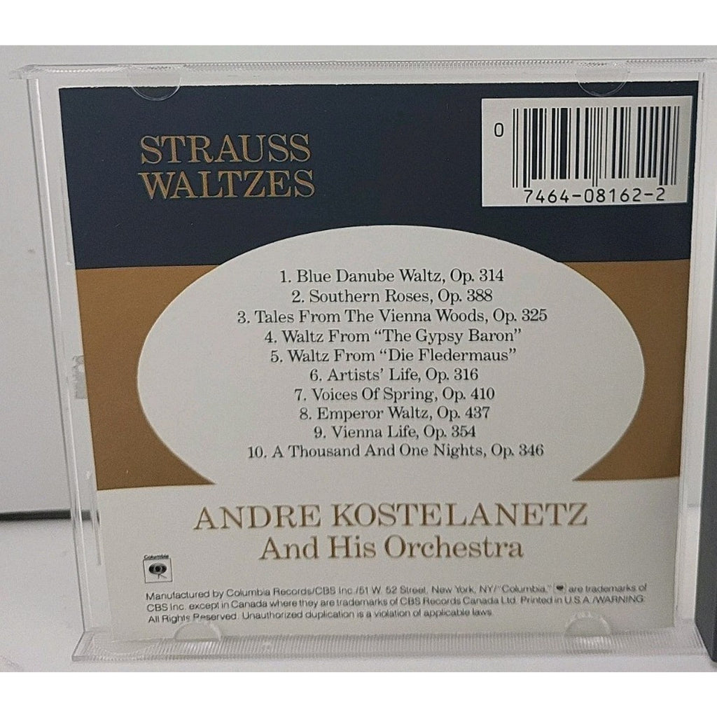 Strauss Waltzes by André Kostelanetz & His Orchestra (CD, Sony Music...