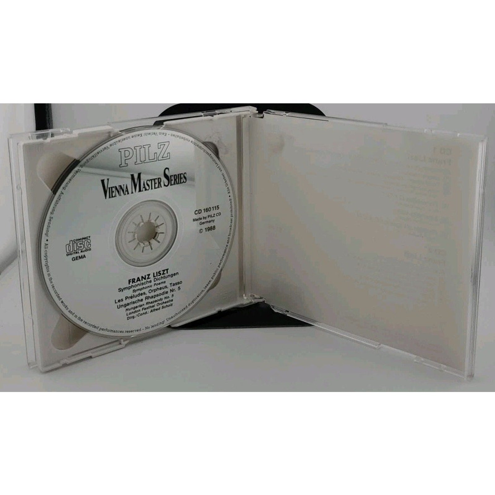 Franz Liszt : Concertos Pour Piano Nº 1 & 2 CD 1984 Erato Francois-Rene Duchable