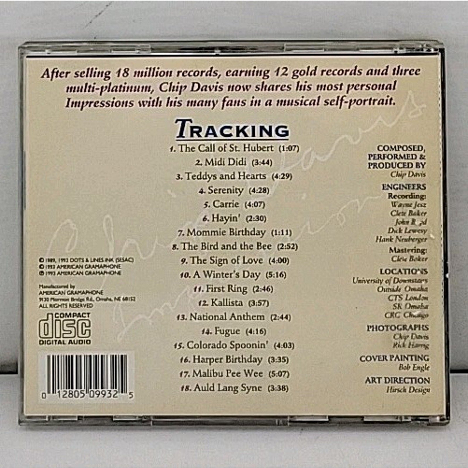 Impressions by Davis, Chip (CD, 1993)