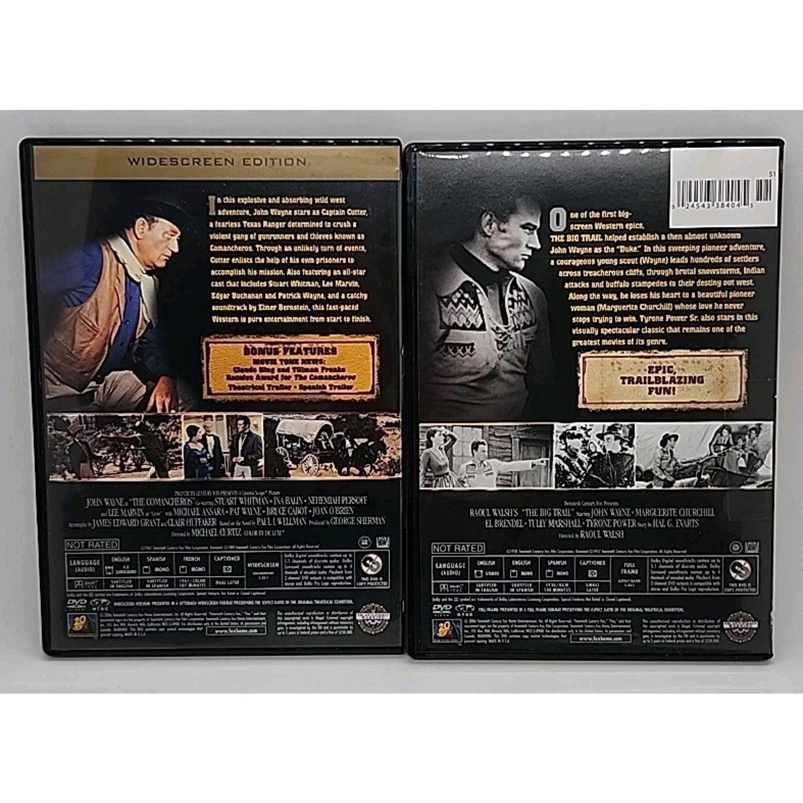 John Wayne Double Feature - The Comancheros And The Big Trail - 2 DVD