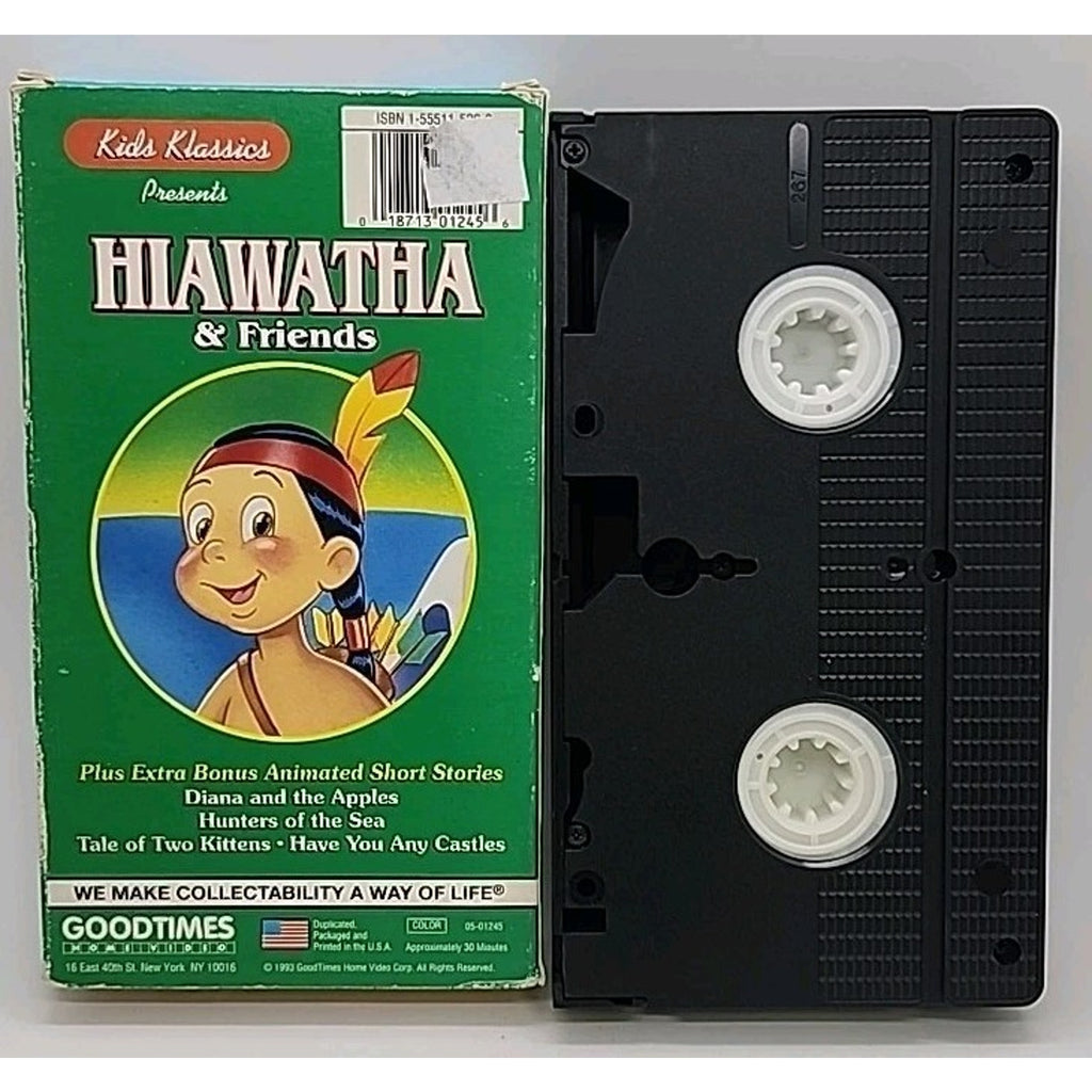 Hiawatha And Friends VHS 1993 Kids Klassics