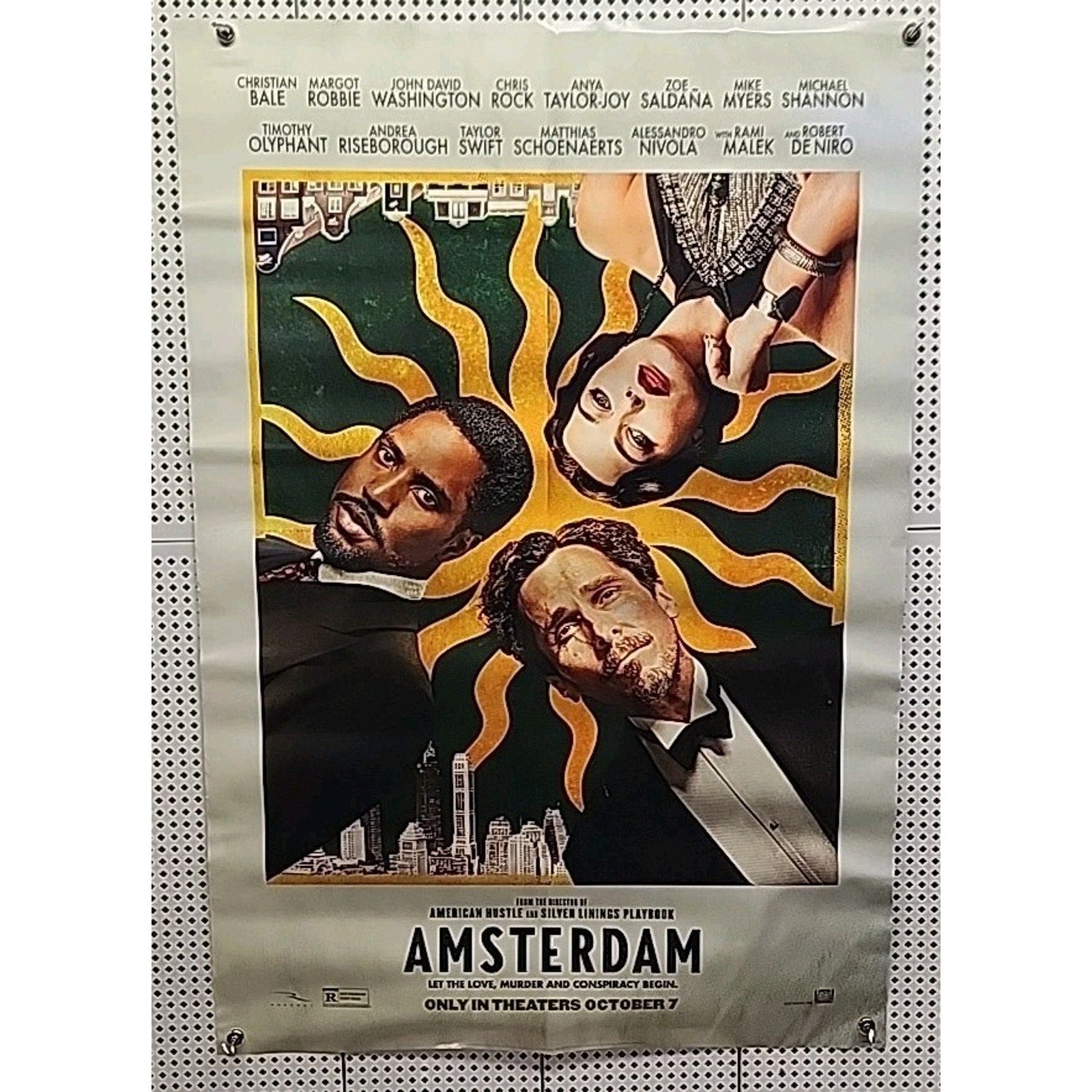 Amsterdam Original D/S Theater Movie Poster 27x40 Margot Robbie Christian Bale