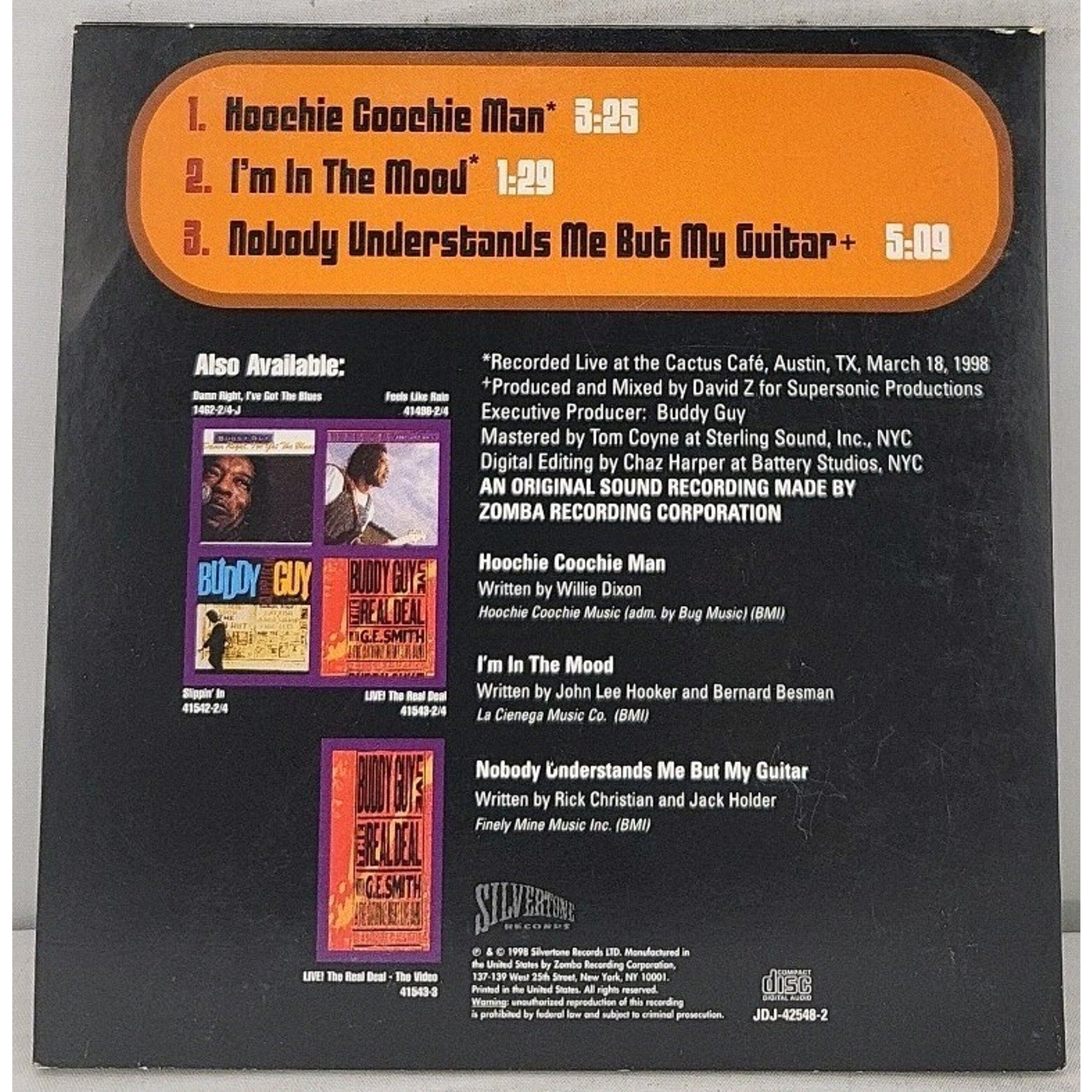 Heavy Love by Buddy Guy (CD, 1998) Limited Edition CD Digipak