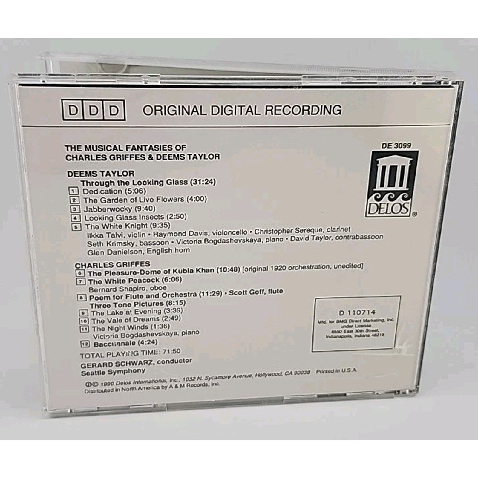 Musical Fantasies of Charles Griffes & Deems Taylor CD Seattle Symphony