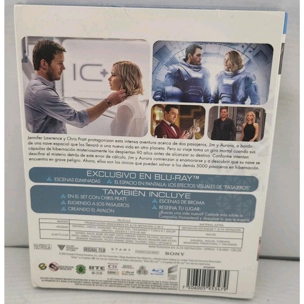 Passengers (Blu-ray, 2016) Spanish Packaging *Brand New*