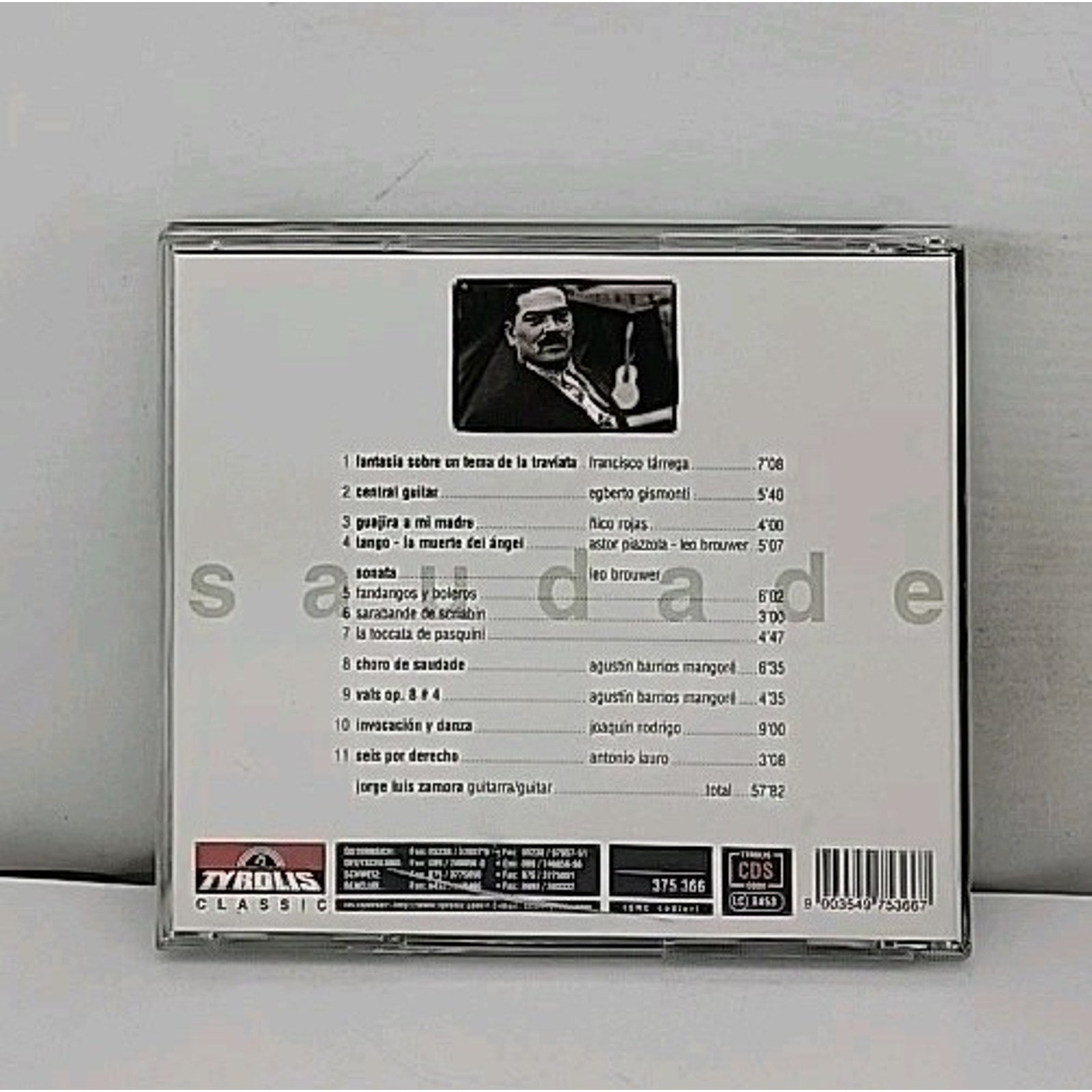 Saudade By Jorge Luis Zamora CD