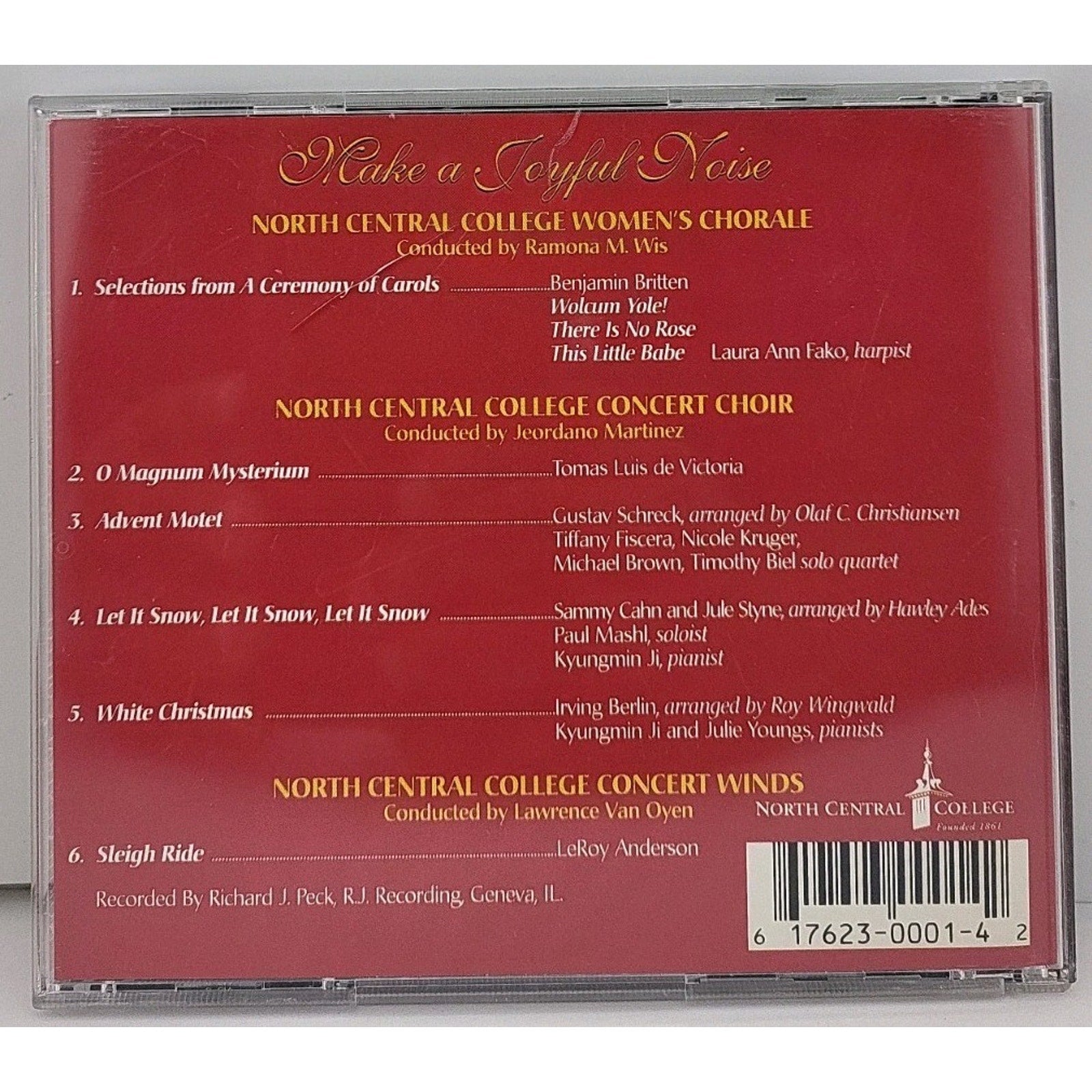 Make A Joyful Noise North Central College (CD, 2000)