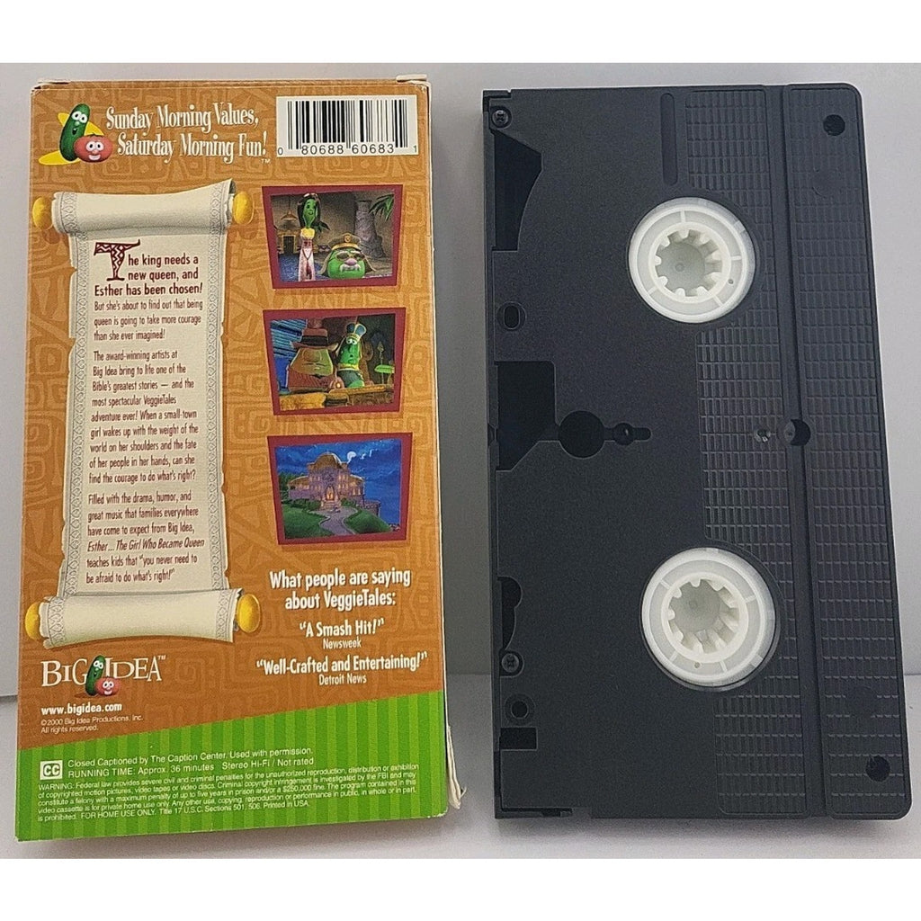 VeggieTales: Esther, The Girl Who Became Queen (VHS, 2000)