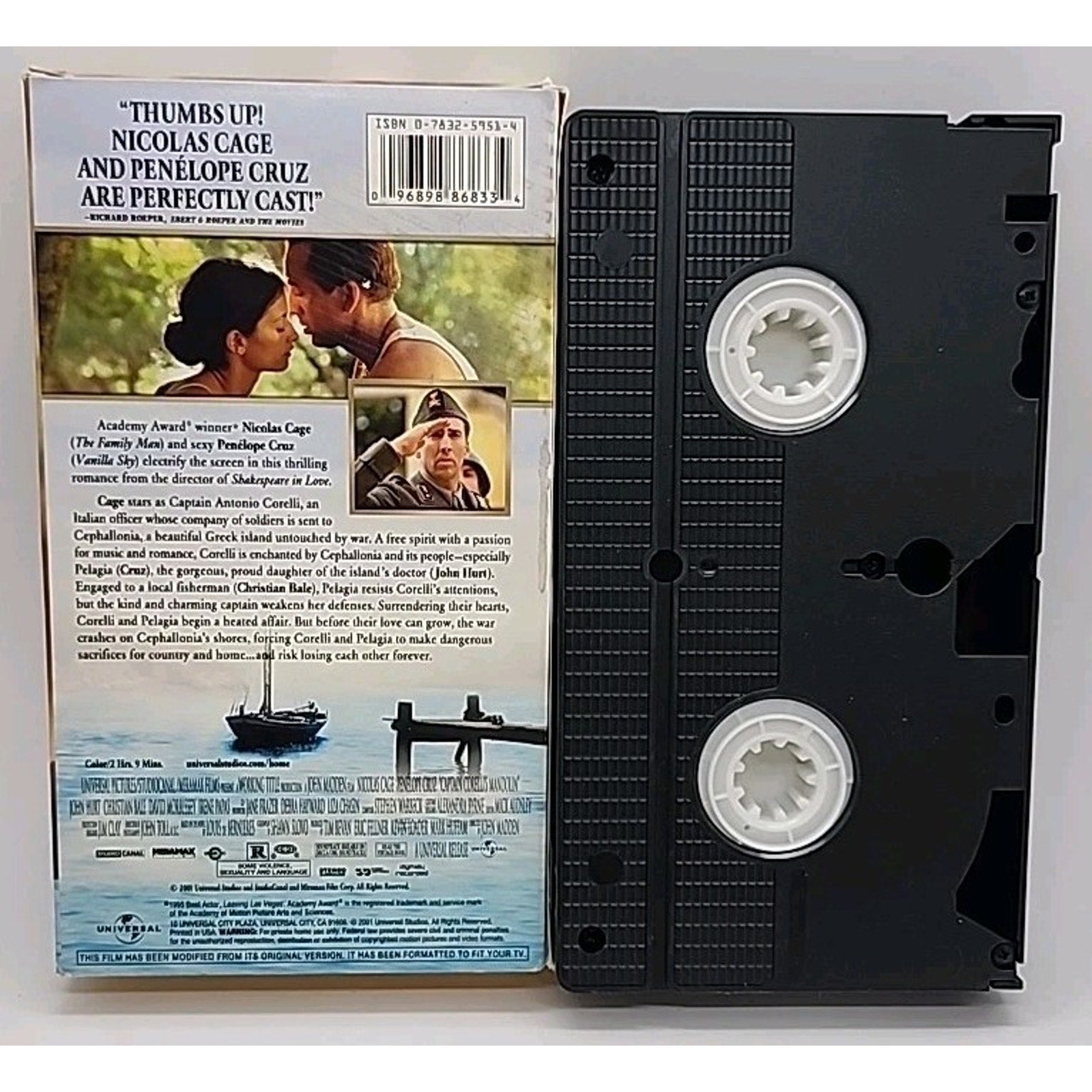 Captain Corellis Mandolin (VHS, 2002)
