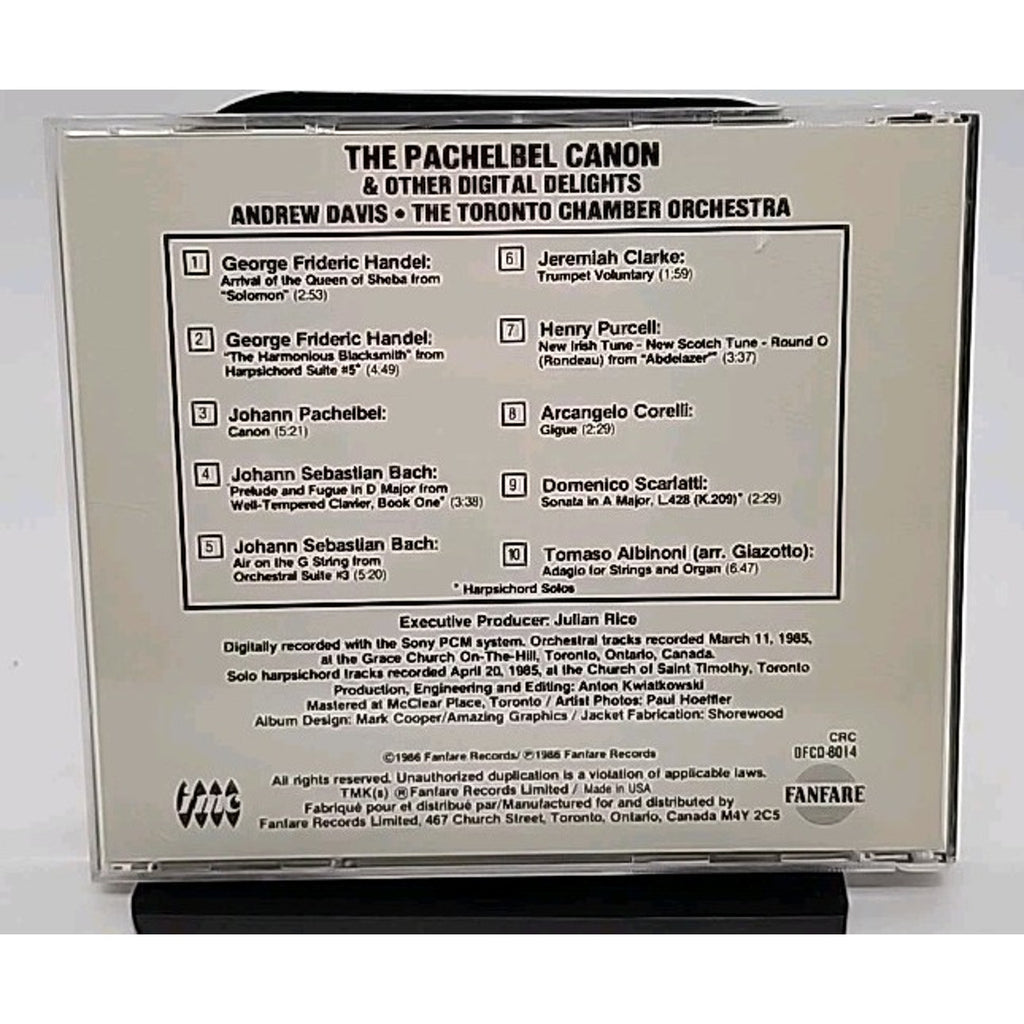 Andrew Davis - The Pachelbel Canon & Other Digital Delights (CD, 1986, Fanfare)
