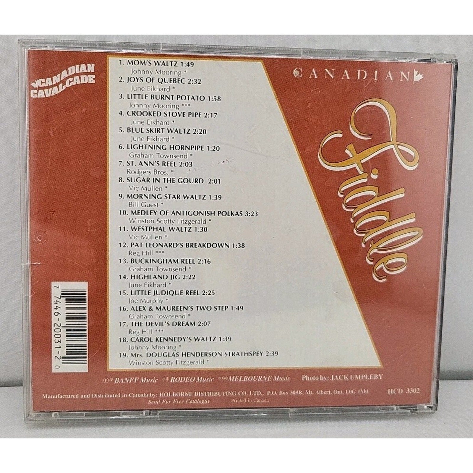 Canadian Fiddle Music CD