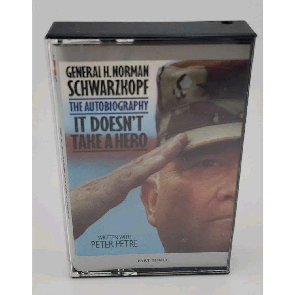 General H. Norman Schwarzkopf It Doesnt Take A Hero 4 Parts Cassette