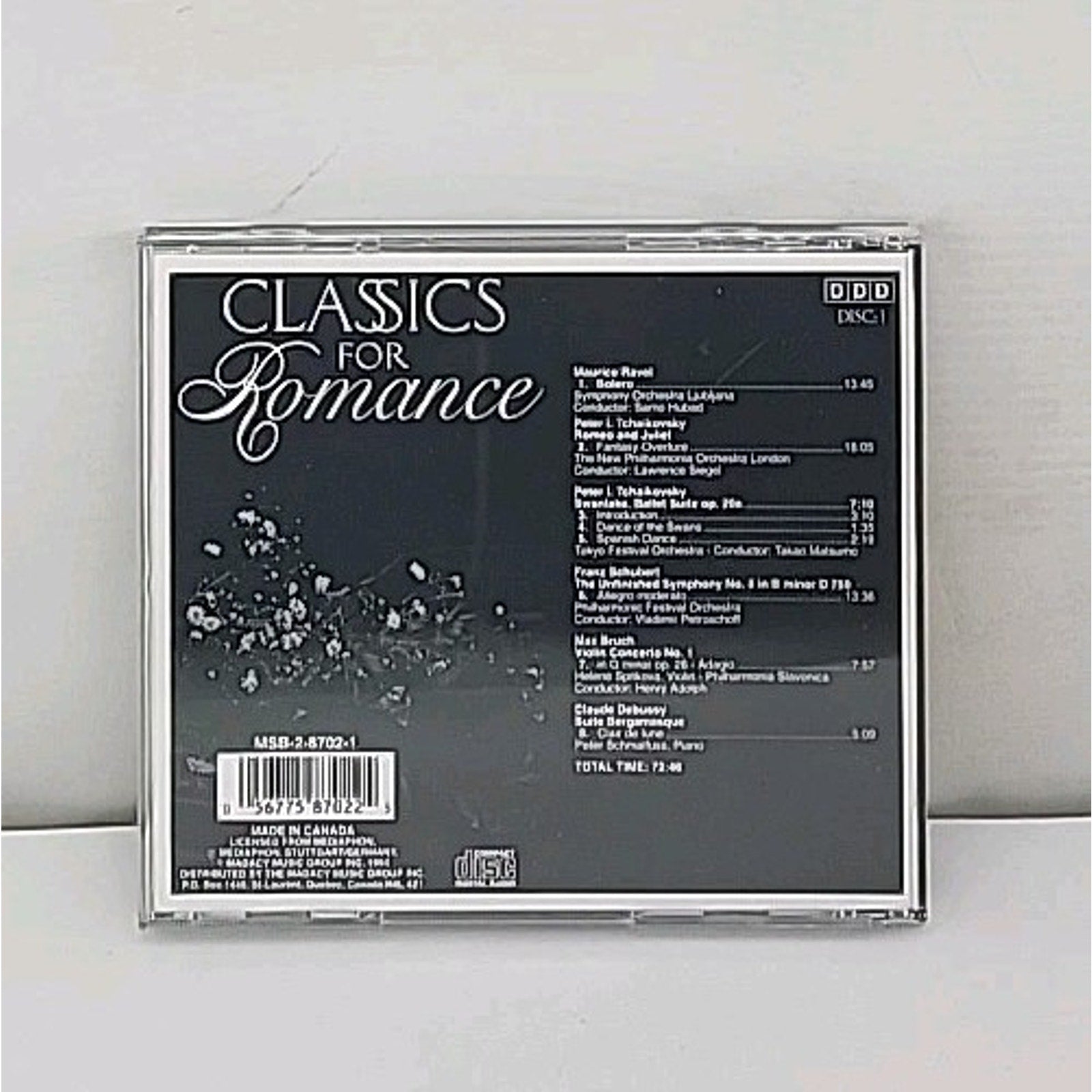 Classics for Romance by Various (CD, 1995) W/ Sleeve