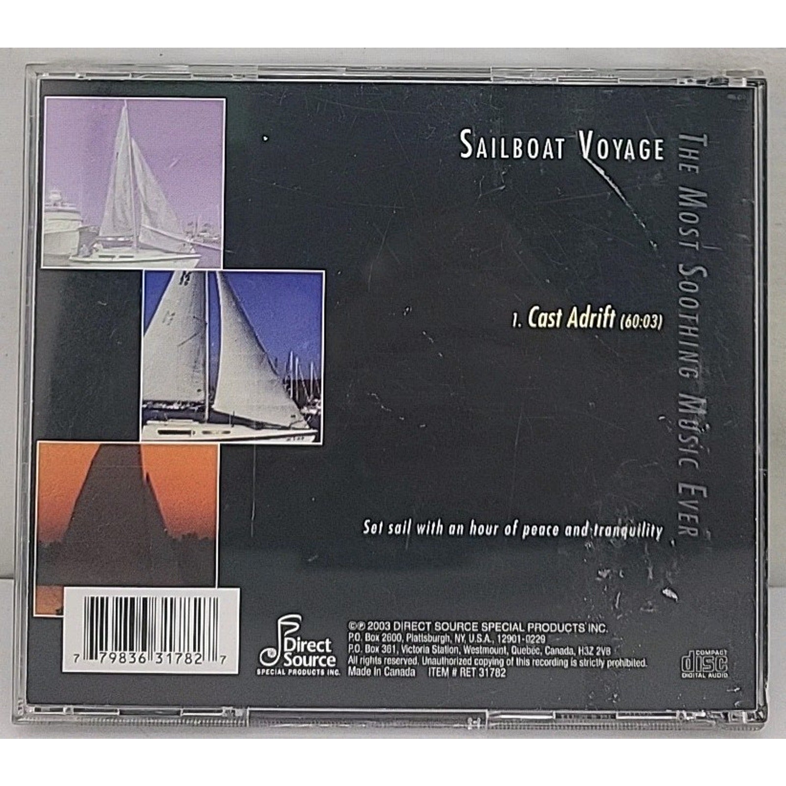 Sailboat Voyage - The Most Soothing Music Ever - CD