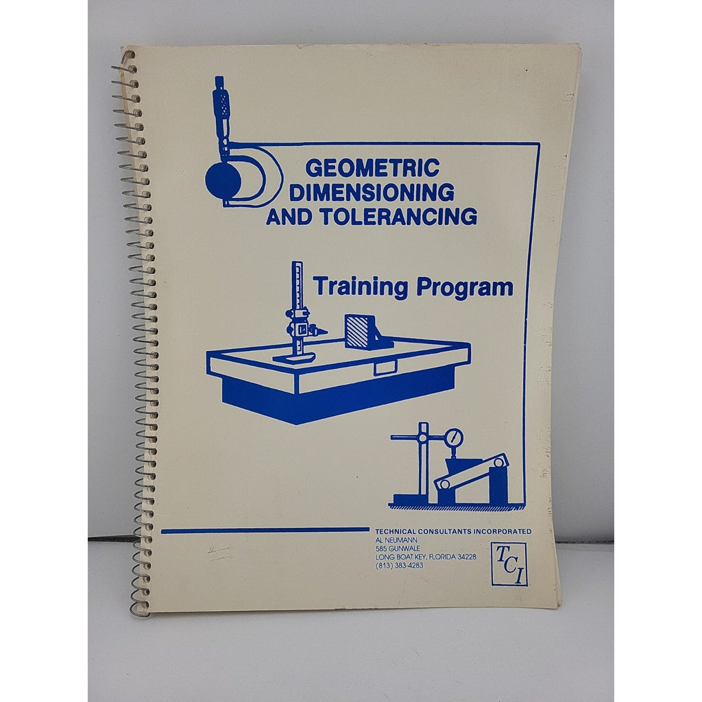 Geometric Dimensioning & Tolerancing Training Program Spiral Bound Book Vtg 1986