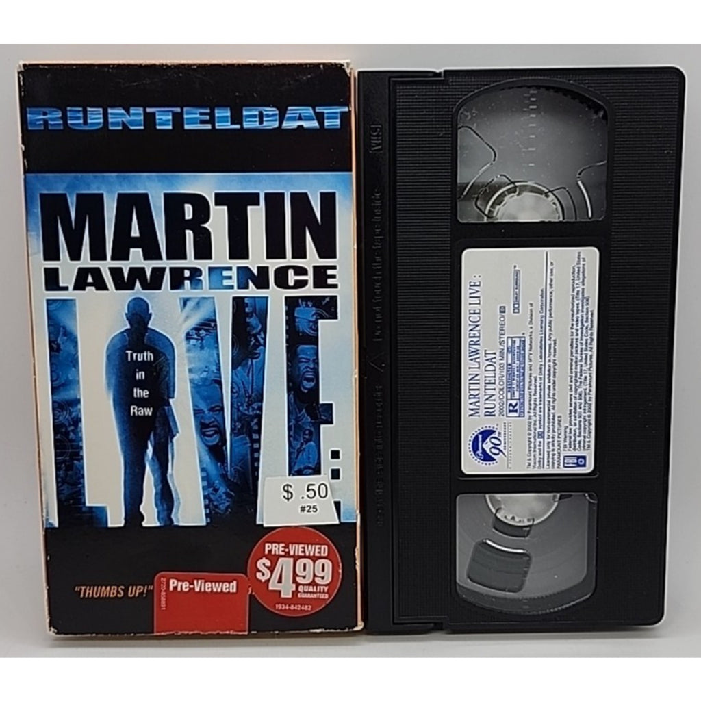 Martin Lawrence Live Runteldat Stand-Up Comedy (VHS)