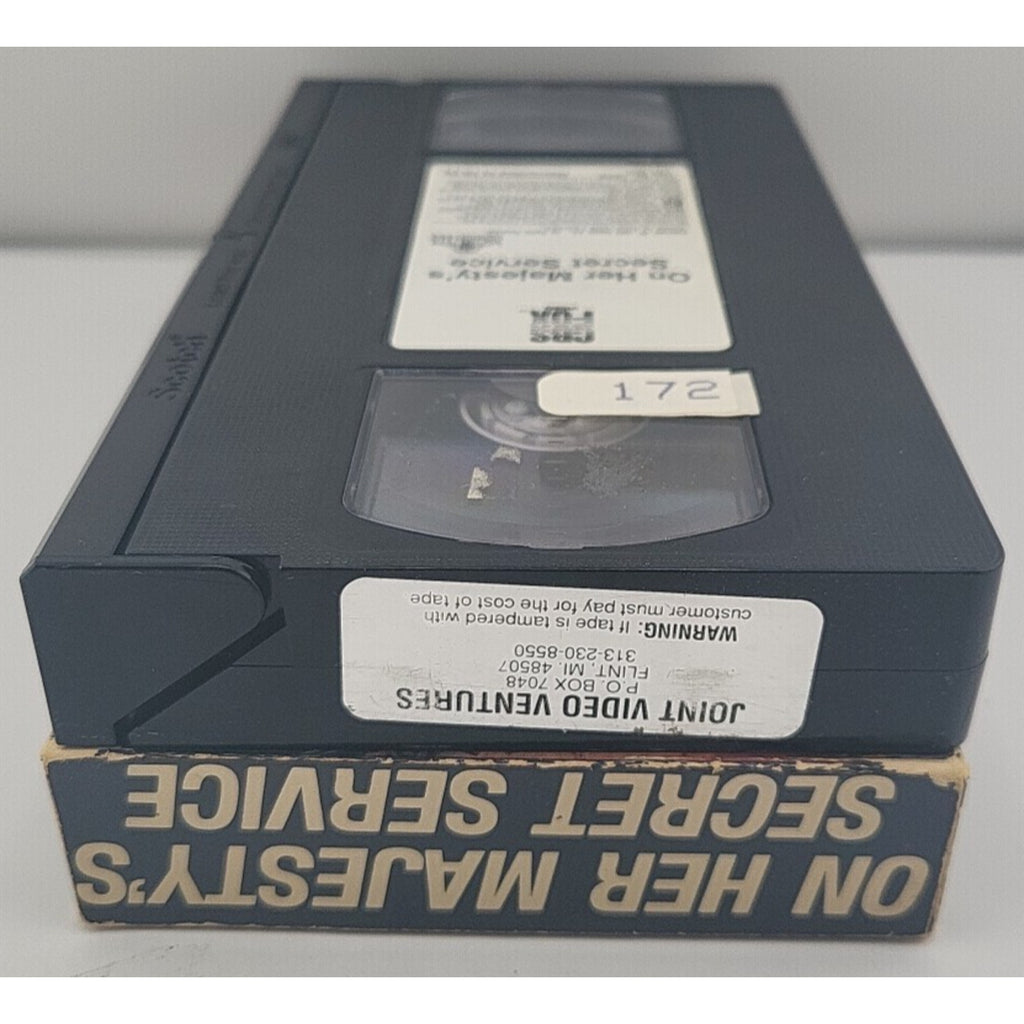 On Her Majesty's Secret Service VHS - James Bond 007, 1984, CBS FOX Video Tape