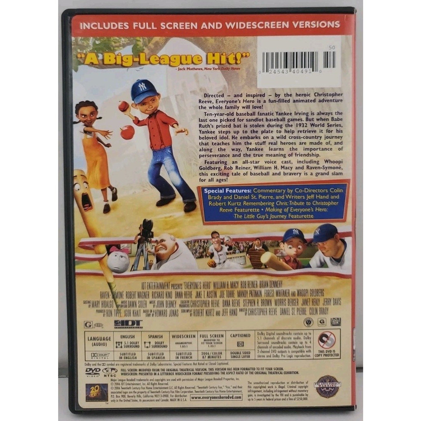 Everyone's Hero (DVD, 2006)