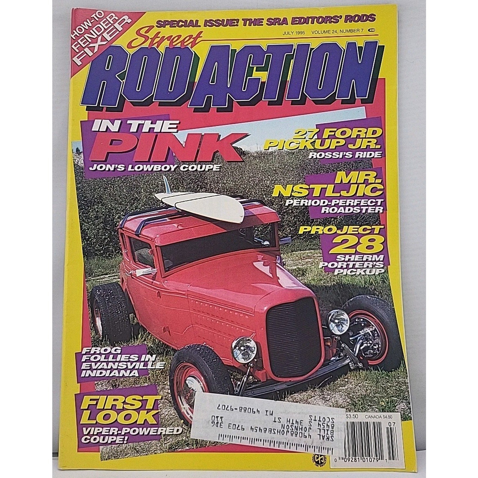 Street Rod Action Magazine July 1995 Volume 24 Number 7