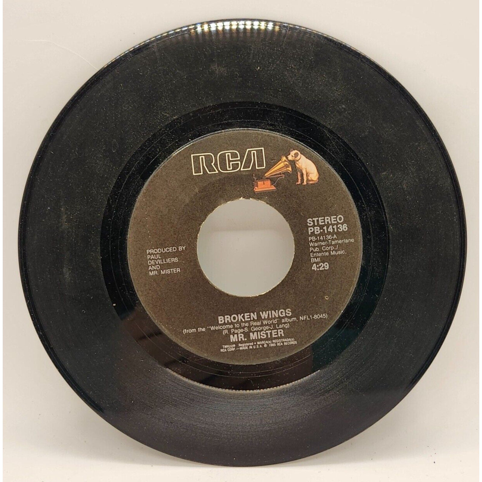 Uniform of Youth / Broken Wings by Mr. Mister (Record) - PB-14136