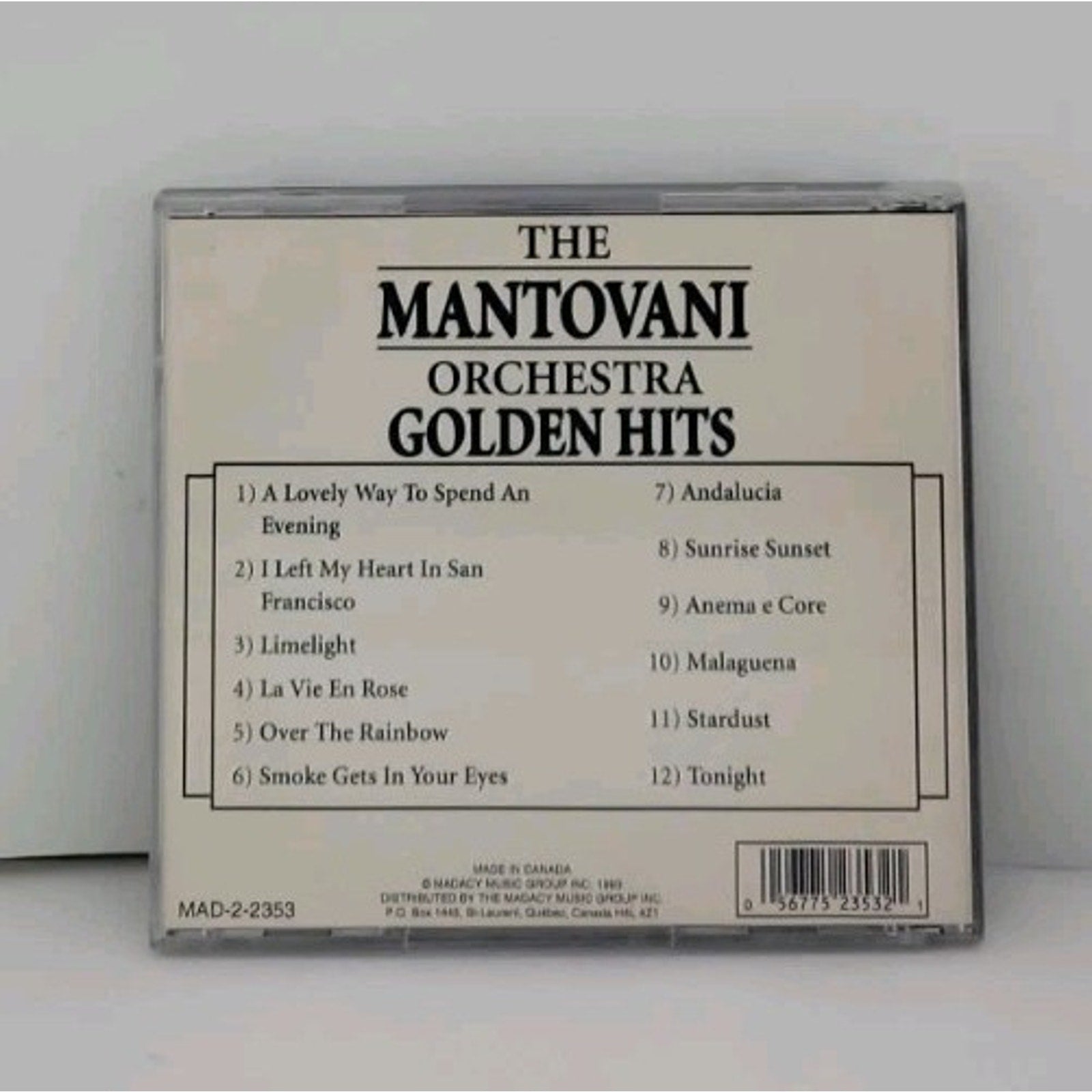 Golden Hits by Mantovani Orchestra (CD, 1995)