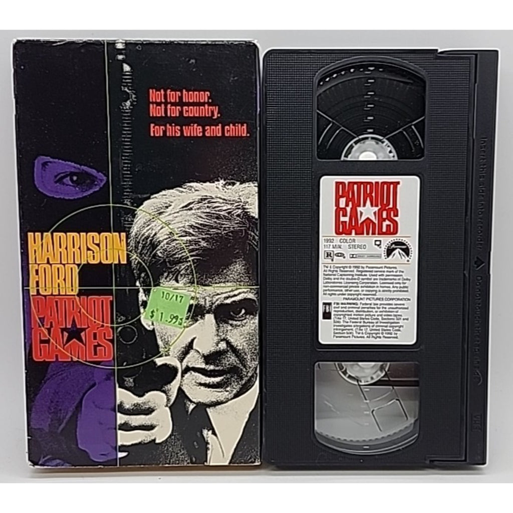 Patriot Games (VHS, 1992)