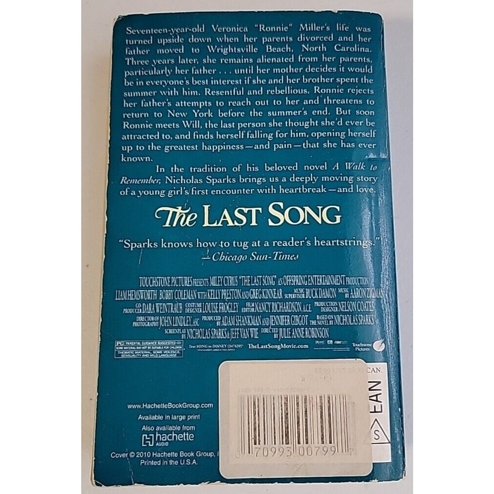 The Last Song - Mass Market Paperback By Sparks, Nicholas