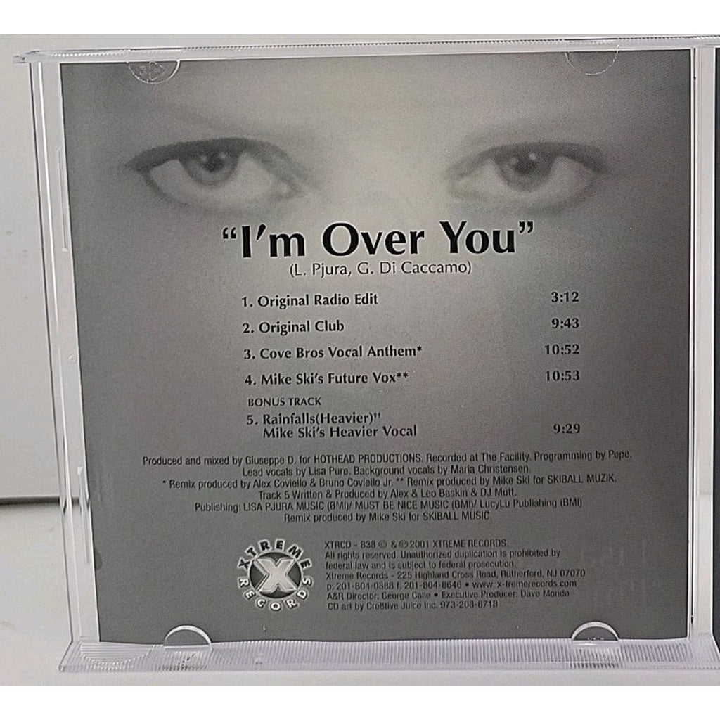 I'm over You by Lisa Pure (Cd5 Maxi-Single, 2002)