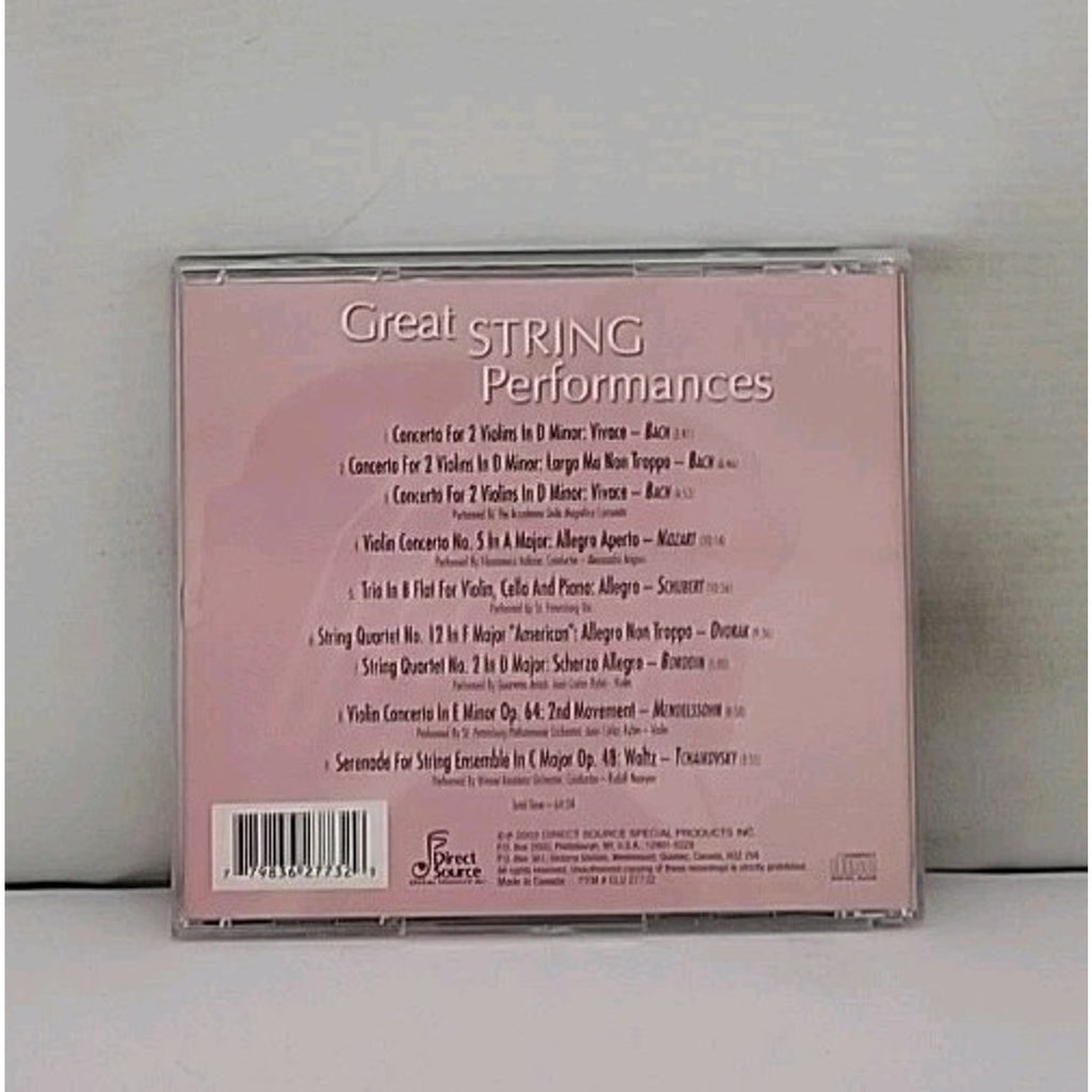 Great String Performances Classical Music CD