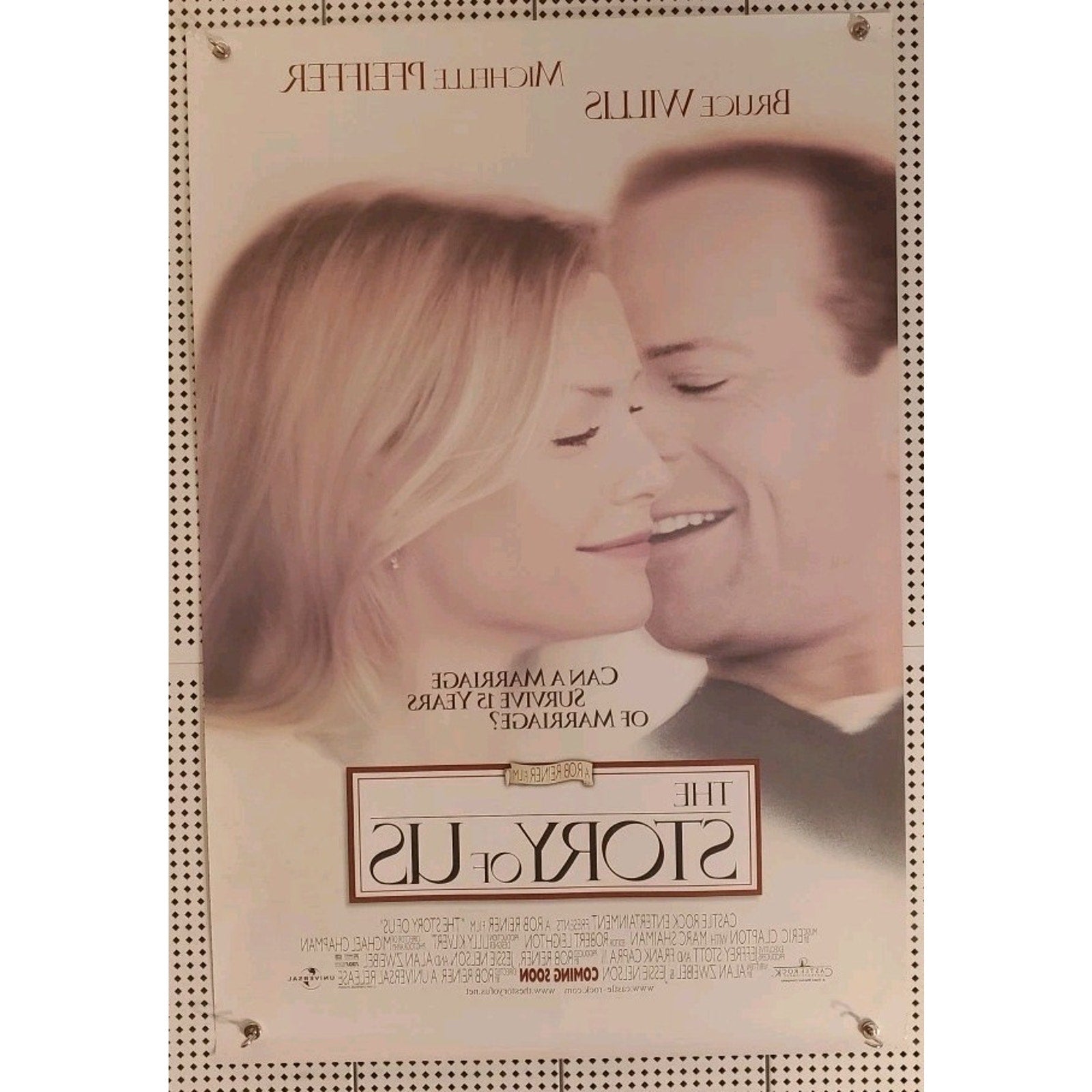 1999 The Story Of Us Movie Poster 2-Sided Sheet Bruce Willis Pfeiffer